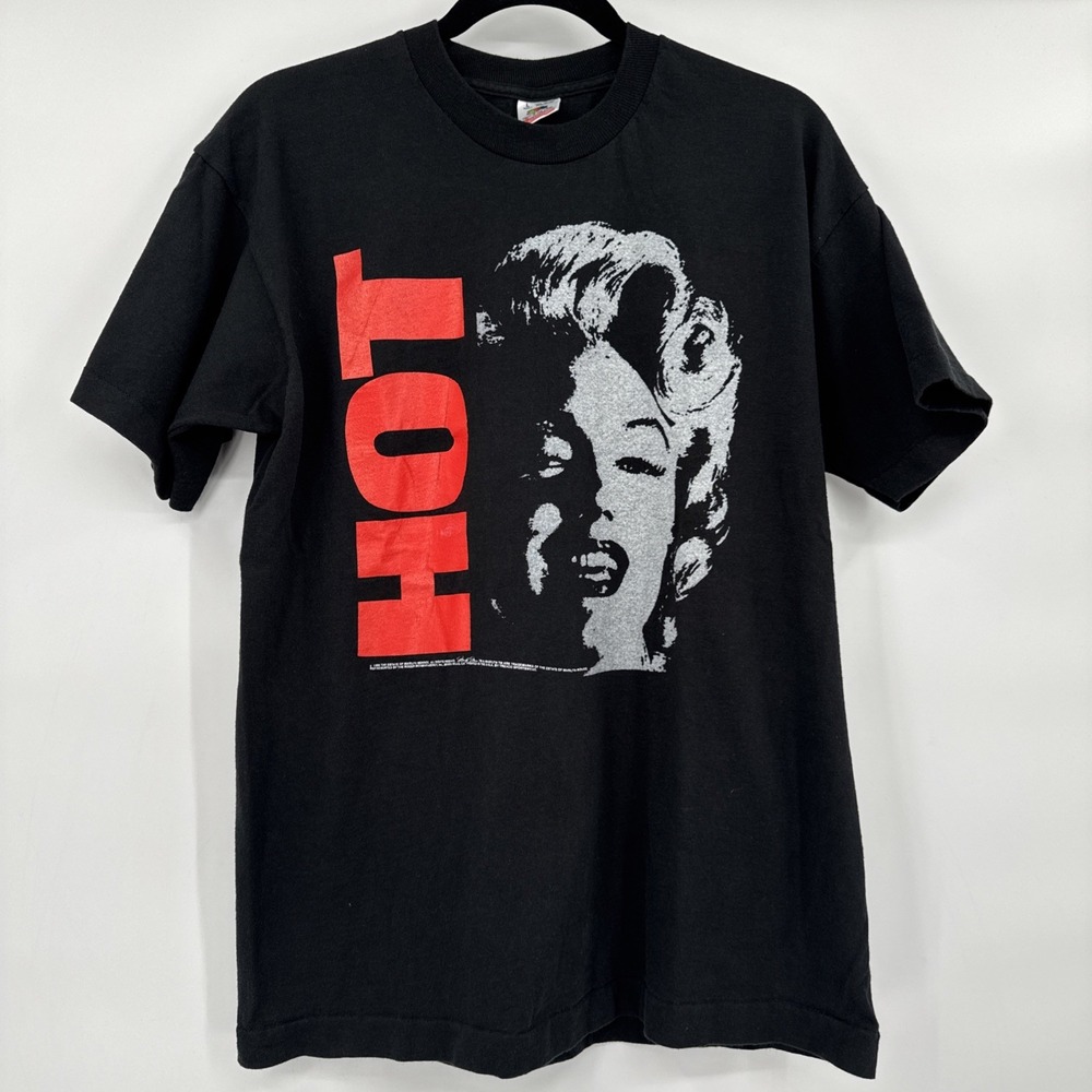 Vintage 90s Marilyn Monroe‎ Shirt Portrait Quote Original Art Large